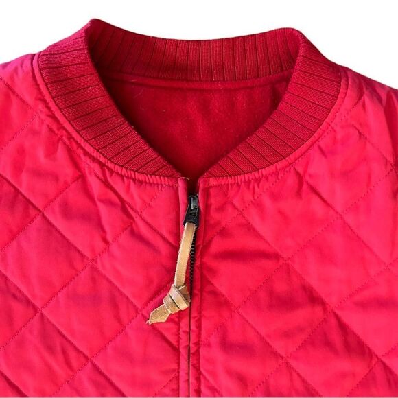 Polo Ralph lauren red reversible wool quilted vest XXL Rare Vtg winter - Picture 3 of 7